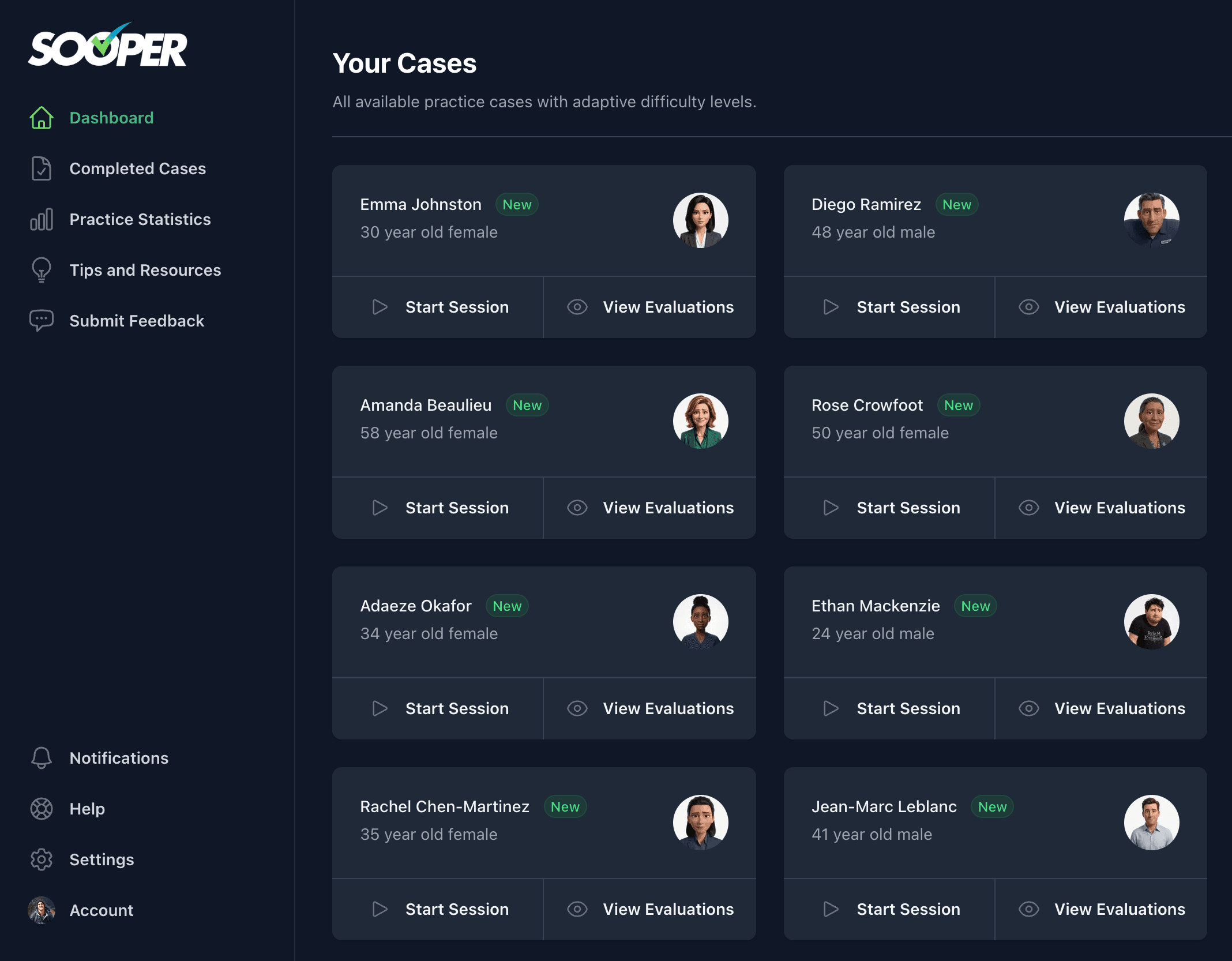 SOOS Practice Screenshot